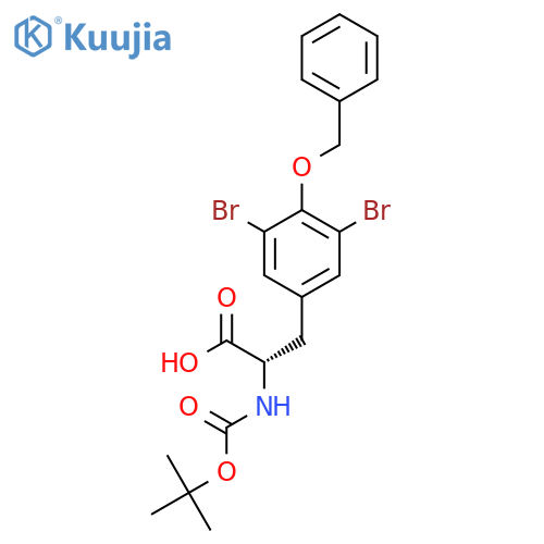 (2S)-3-3,5-Dibromo-4-(phenylmethoxy)phenyl-2-(tert-butoxy)carbonylaminopropanoic Acid structure
