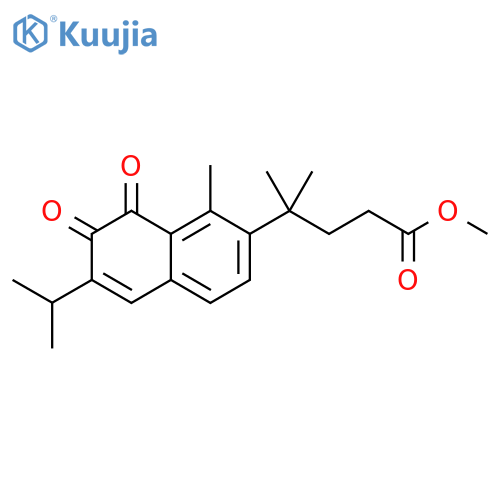 2-Naphthalenebutanoicacid, 7,8-dihydro-g,g,1-trimethyl-6-(1-methylethyl)-7,8-dioxo-,methyl ester structure