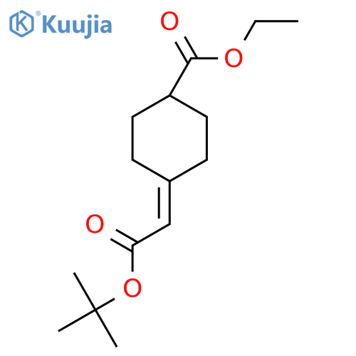 Ethyl 4-(2-tert-butoxy-2-oxoethylidene)cyclohexanecarboxylate structure