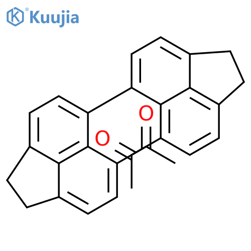 1-{6'-acetyl-1H,1'H,2H,2'H-[5,5'-biacenaphthylene]-6-yl}ethan-1-one structure
