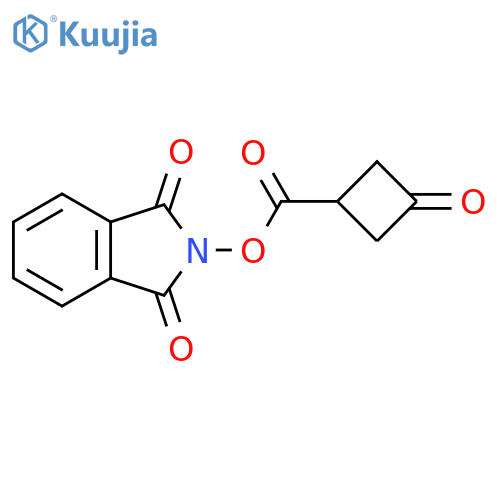 1,3-Dioxoisoindolin-2-yl 3-oxocyclobutane-1-carboxylate structure