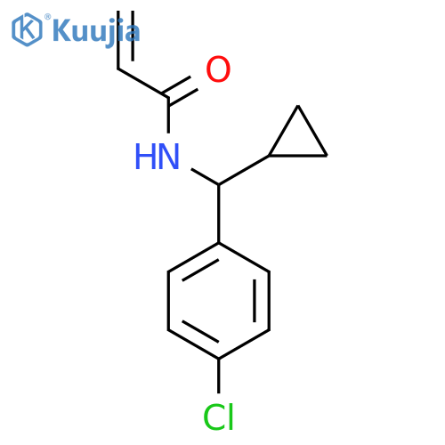 N-[(4-Chlorophenyl)-cyclopropylmethyl]prop-2-enamide structure