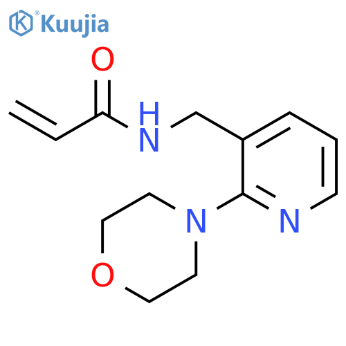 N-[[2-(4-Morpholinyl)-3-pyridinyl]methyl]-2-propenamide structure