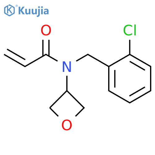N-[(2-Chlorophenyl)methyl]-N-3-oxetanyl-2-propenamide structure