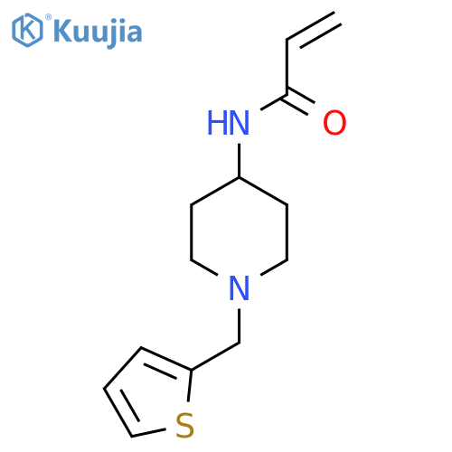 N-[1-(Thiophen-2-ylmethyl)piperidin-4-yl]prop-2-enamide structure