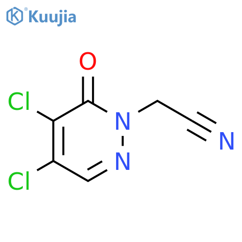 (4,5-Dichloro-6-oxo-6H-pyridazin-1-yl)-acetonitrile structure