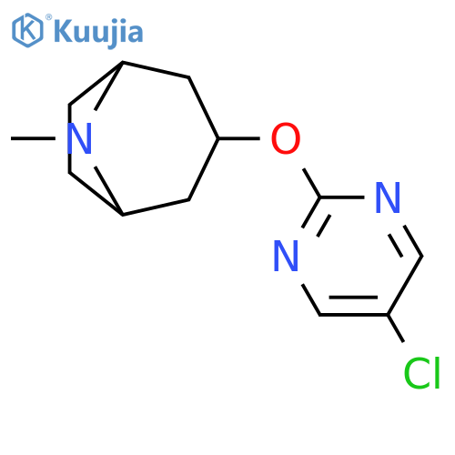 3-[(5-chloropyrimidin-2-yl)oxy]-8-methyl-8-azabicyclo[3.2.1]octane structure