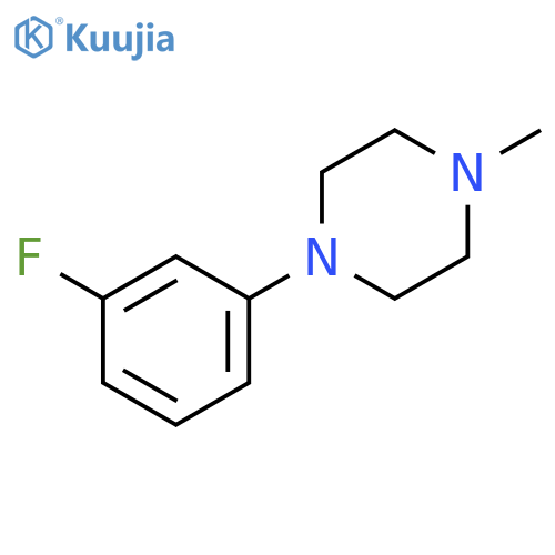 1-(3-Fluorophenyl)-4-methylpiperazine structure
