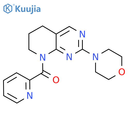 4-[8-(pyridine-2-carbonyl)-5H,6H,7H,8H-pyrido[2,3-d]pyrimidin-2-yl]morpholine structure