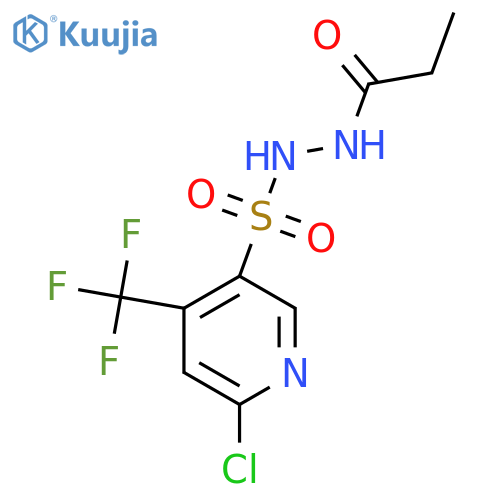 N'-{[6-chloro-4-(trifluoromethyl)pyridin-3-yl]sulfonyl}propanehydrazide structure