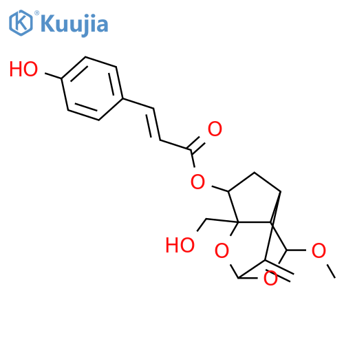 3,8-Epoxy-4(11)-iridene-1,7,10-triol; (1α,3R,7β,8α)-form, 1-Me ether, 7-O-(4-hydroxy-E-cinnamoyl) structure