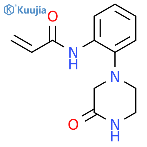N-[2-(3-Oxo-1-piperazinyl)phenyl]-2-propenamide structure