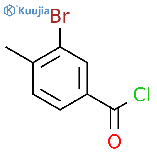 3-BROMO-4-METHYL benzOYL CHLORIDE structure