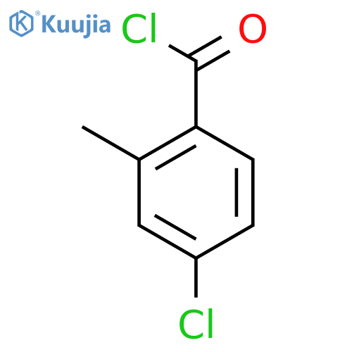 Benzoyl chloride, 4-chloro-2-methyl- structure