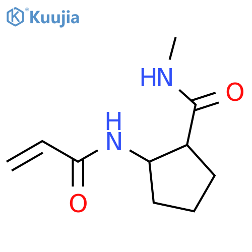 N-Methyl-2-[(1-oxo-2-propen-1-yl)amino]cyclopentanecarboxamide structure