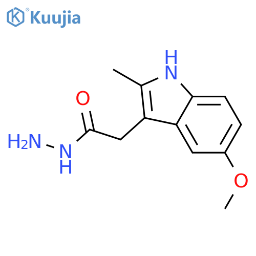 1H-Indole-3-aceticacid, 5-methoxy-2-methyl-, hydrazide structure