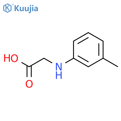 2-[(3-methylphenyl)amino]acetic acid structure