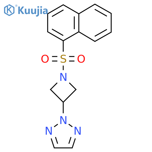 2-1-(naphthalene-1-sulfonyl)azetidin-3-yl-2H-1,2,3-triazole structure