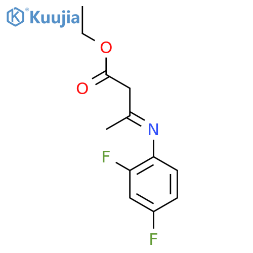 3-(2,4-Difluorophenyl)amino-2-butenoic acid Ethyl Ester structure
