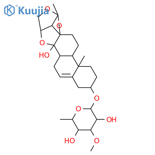 Hirundigenin; 3-O-β-D-Thevetopyranoside structure