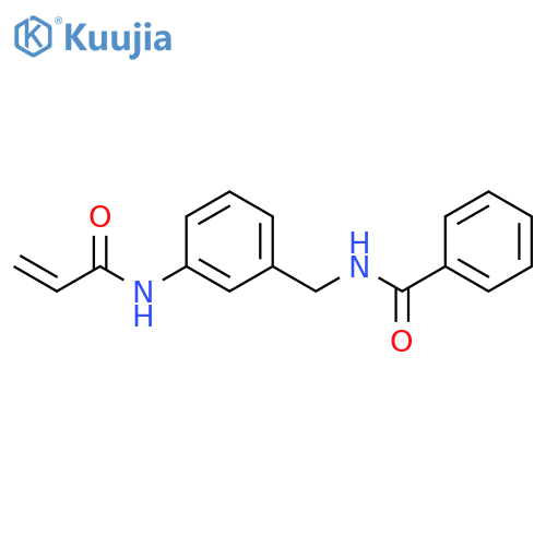 N-[[3-[(1-Oxo-2-propen-1-yl)amino]phenyl]methyl]benzamide structure