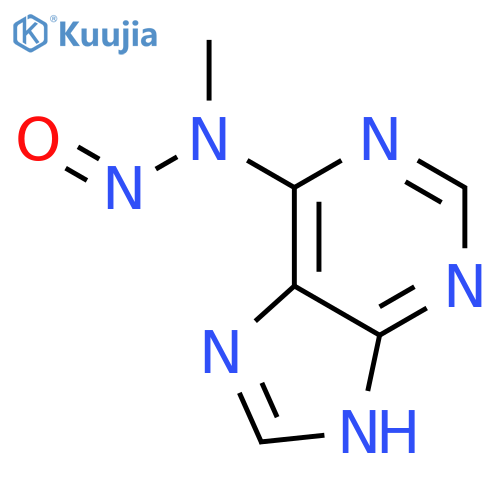 N-methyl-N-nitroso-1H-purin-6-amine structure