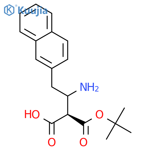 Boc-(R)-3-Amino-4-(2-naphthyl)-butyric acid structure
