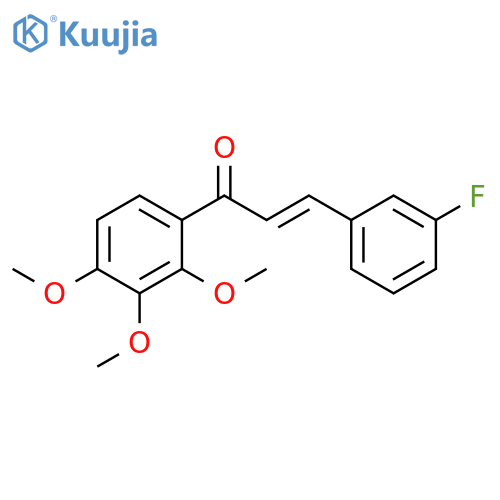 2-Propen-1-one, 3-(3-fluorophenyl)-1-(2,3,4-trimethoxyphenyl)-, (2E)- structure