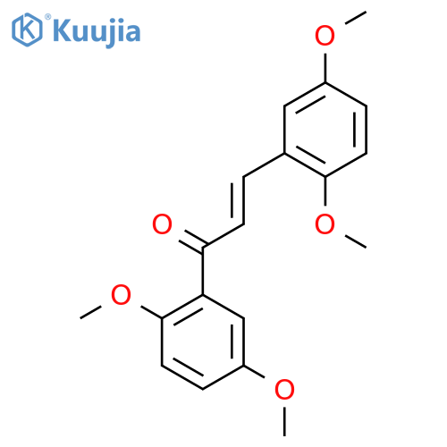 (2E)-1,3-Bis(2,5-dimethoxyphenyl)prop-2-en-1-one structure
