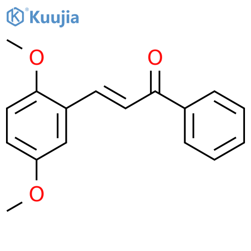 2-Propen-1-one, 3-(2,5-dimethoxyphenyl)-1-phenyl-, (2E)- structure