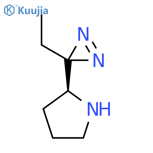 (2S)-2-(3-ethyl-3H-diazirin-3-yl)pyrrolidine structure