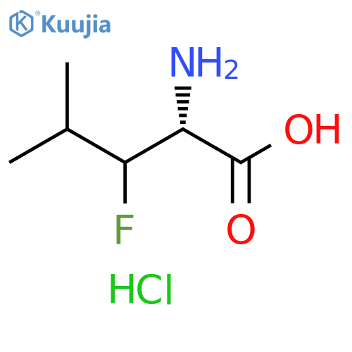 (2R)-2-AMINO-3-FLUORO-4-METHYLPENTANOIC ACID HYDROCHLORIDE structure