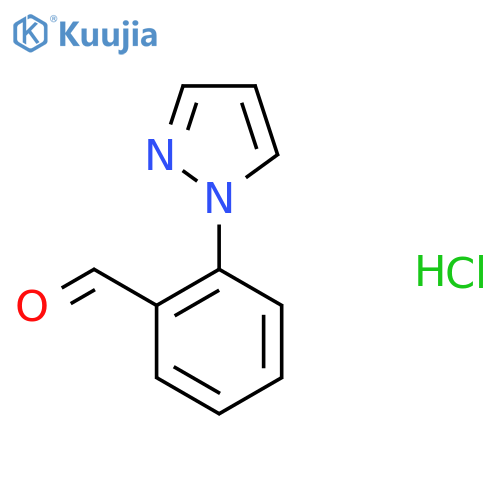 2-(1H-pyrazol-1-yl)benzaldehyde hydrochloride structure