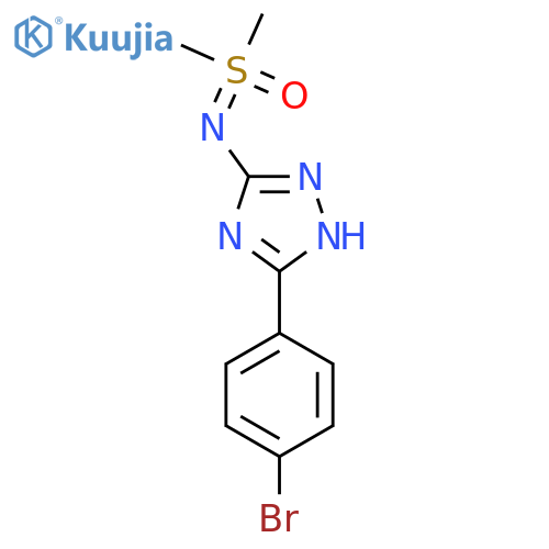 {3-(4-bromophenyl)-1H-1,2,4-triazol-5-ylimino}dimethyl-lambda6-sulfanone structure
