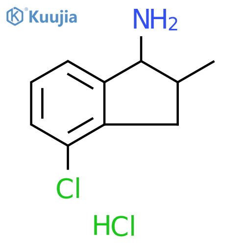 4-chloro-2-methyl-2,3-dihydro-1H-inden-1-amine hydrochloride, Mixture of diastereomers structure