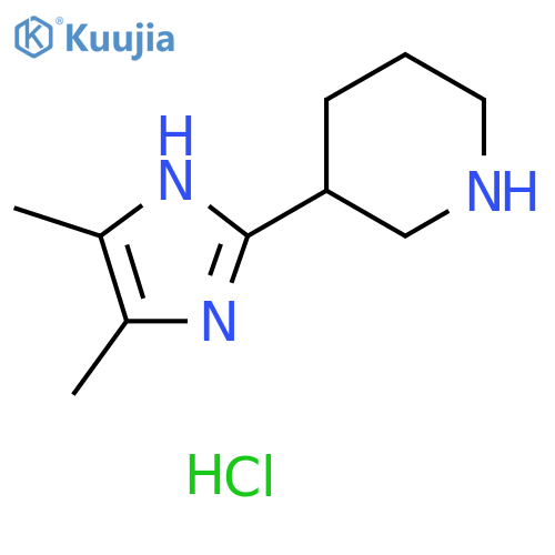 3-(4,5-dimethyl-1H-imidazol-2-yl)piperidine dihydrochloride structure