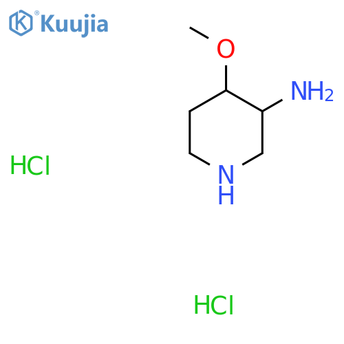 4-methoxypiperidin-3-amine dihydrochloride, Mixture of diastereomers structure