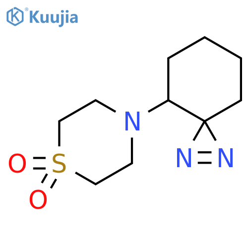 4-{1,2-diazaspiro2.5oct-1-en-4-yl}-1lambda6-thiomorpholine-1,1-dione structure