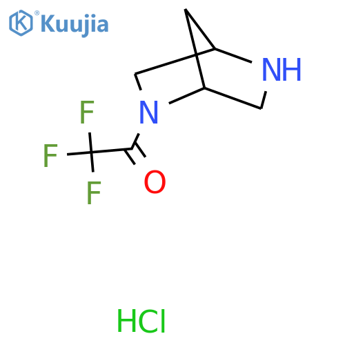 1-{2,5-diazabicyclo2.2.1heptan-2-yl}-2,2,2-trifluoroethan-1-one hydrochloride structure