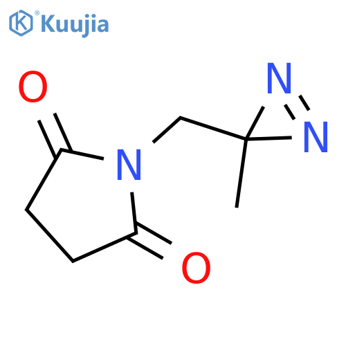 1-(3-methyl-3H-diazirin-3-yl)methylpyrrolidine-2,5-dione structure