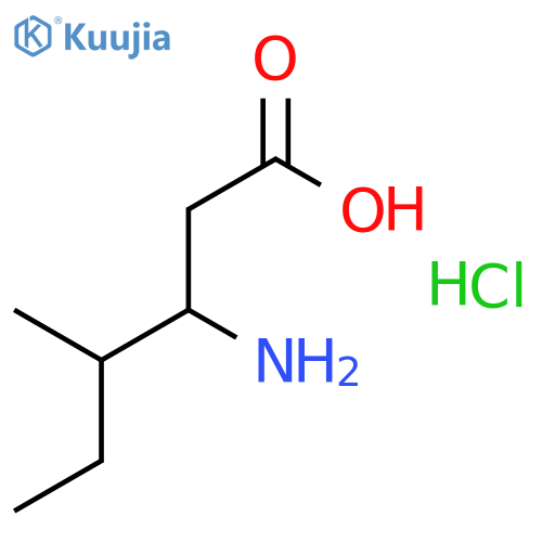 L-β-Homoisoleucine Hydrochloride structure