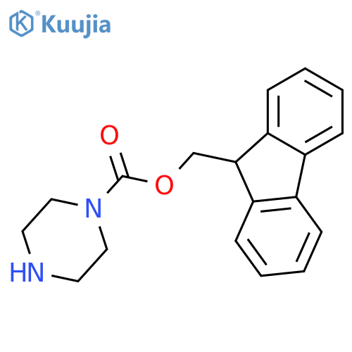 (9H-fluoren-9-yl)methyl piperazine-1-carboxylate structure