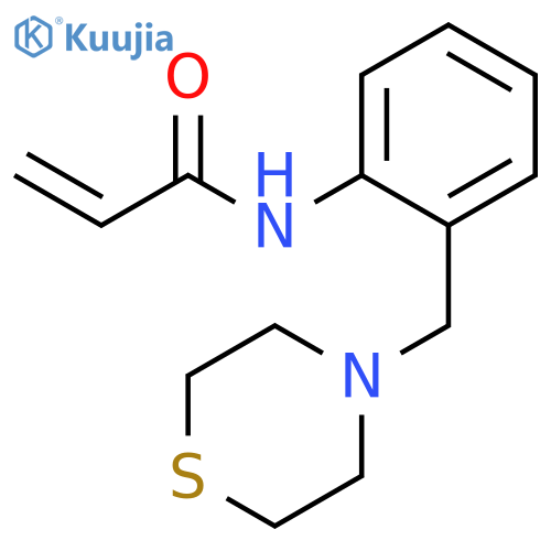 N-[2-(4-Thiomorpholinylmethyl)phenyl]-2-propenamide structure