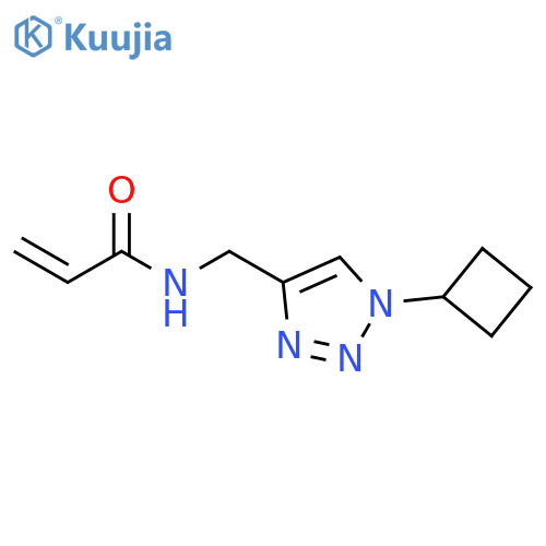 N-[(1-Cyclobutyl-1H-1,2,3-triazol-4-yl)methyl]-2-propenamide structure