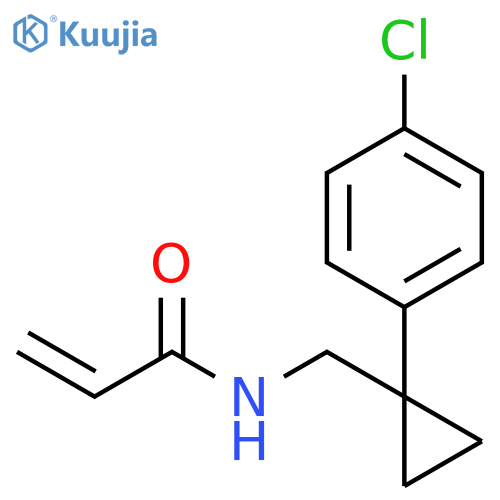N-[[1-(4-Chlorophenyl)cyclopropyl]methyl]-2-propenamide structure