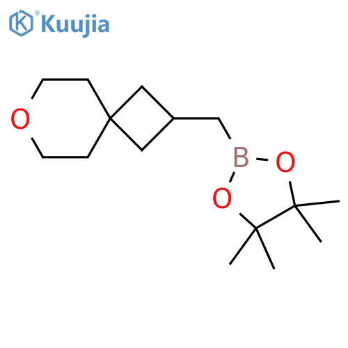 4,4,5,5-tetramethyl-2-({7-oxaspiro[3.5]nonan-2-yl}methyl)-1,3,2-dioxaborolane structure