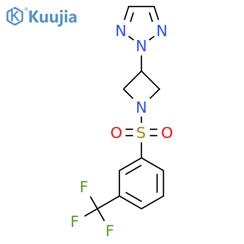 2-{1-[3-(trifluoromethyl)benzenesulfonyl]azetidin-3-yl}-2H-1,2,3-triazole structure