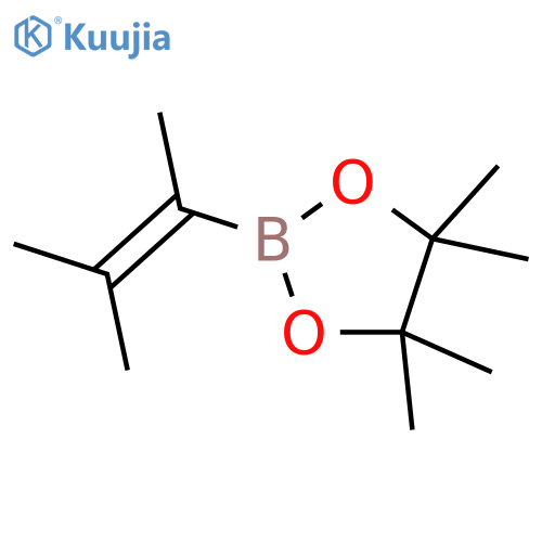 4,4,5,5-tetramethyl-2-(3-methylbut-2-en-2-yl)-1,3,2-dioxaborolane structure