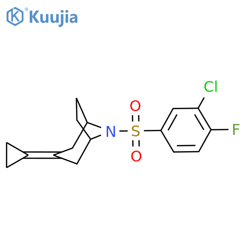 8-(3-Chloro-4-fluorobenzenesulfonyl)-3-cyclopropylidene-8-azabicyclo[3.2.1]octane structure