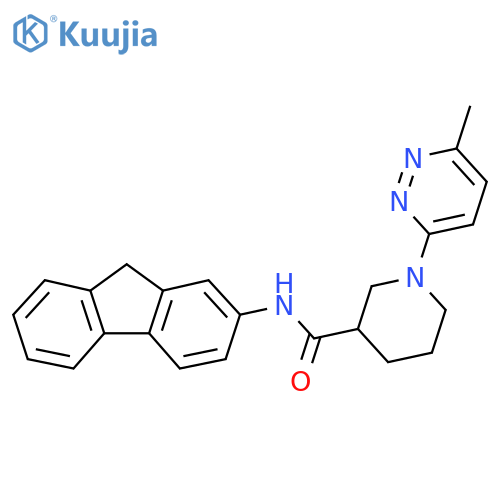 N-(9H-fluoren-2-yl)-1-(6-methylpyridazin-3-yl)piperidine-3-carboxamide structure